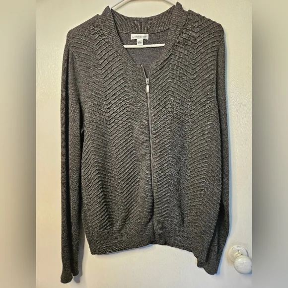 Croft and barrow zip up sweater cheap